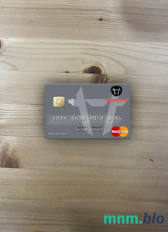 North Korea Daedong Credit bank wygląd zdjęcia mastercard skan PSD + zdjęcie